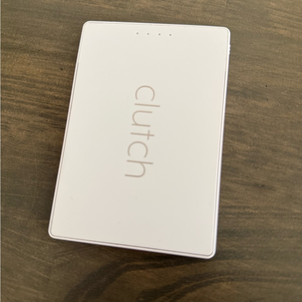 Clutch Pro Lightning Super Slim Portable Charger in White